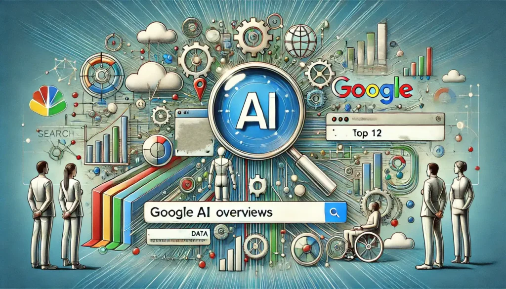 Google AI Overviews and the top 12 organic search results