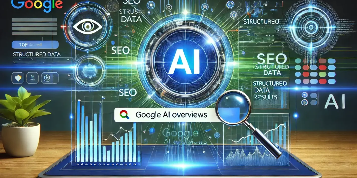 Google AI Overviews digital search interface pulling data from the top 12 organic results