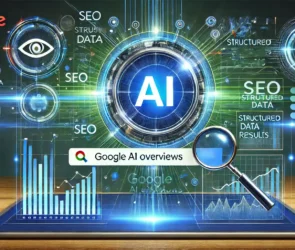 Google AI Overviews digital search interface pulling data from the top 12 organic results