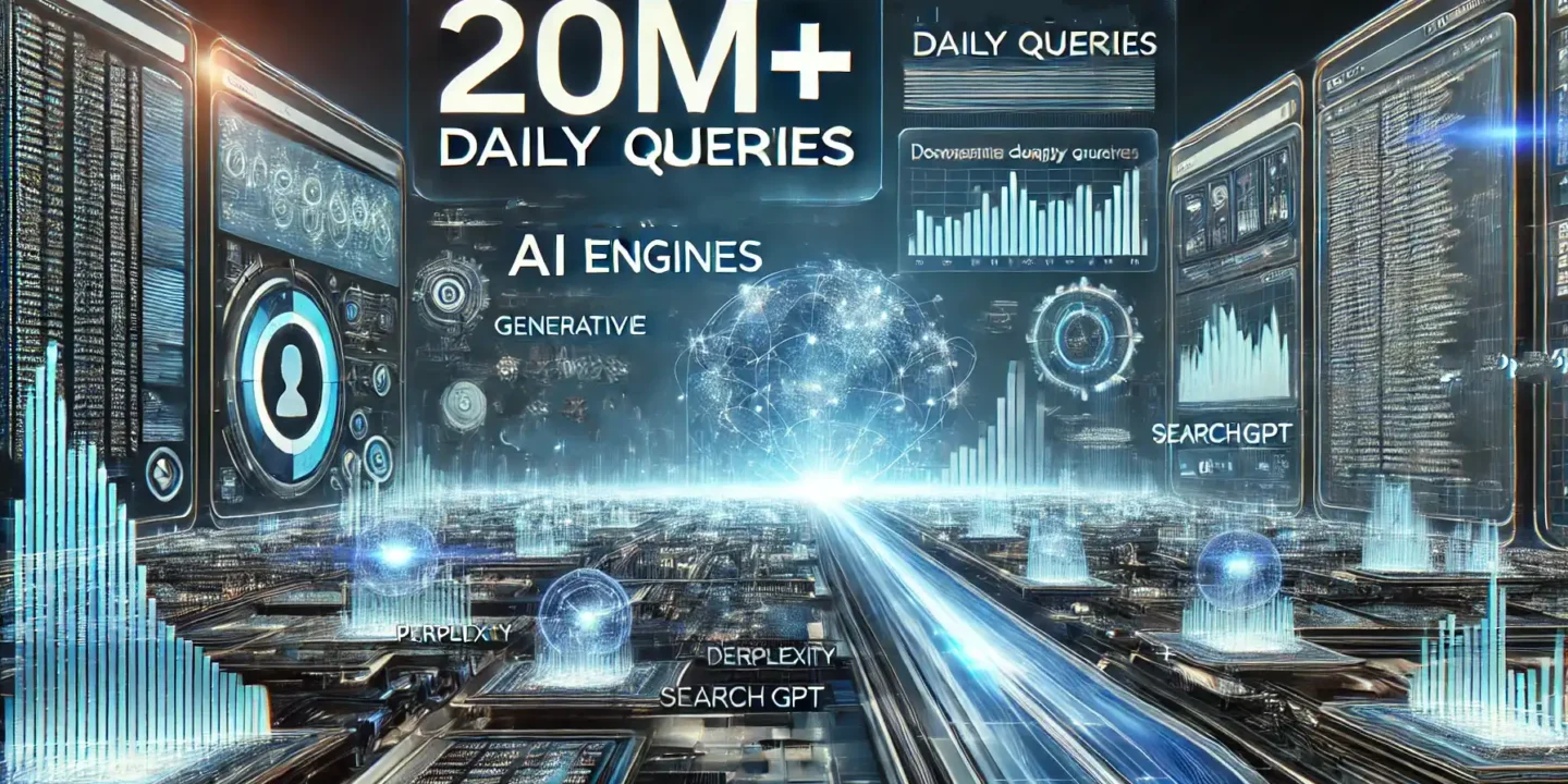 massive volume of queries processed by generative AI engines like Perplexity and SearchGPT