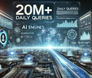 massive volume of queries processed by generative AI engines like Perplexity and SearchGPT